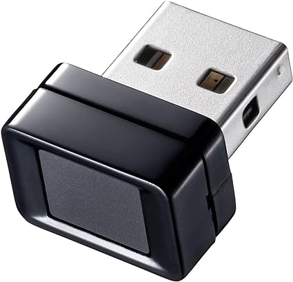 サンワダイレクト USB 指紋認証リーダー Windows Hello 機能対応 Windows 11・10対応 指紋最大10件登録 400-FPRD1