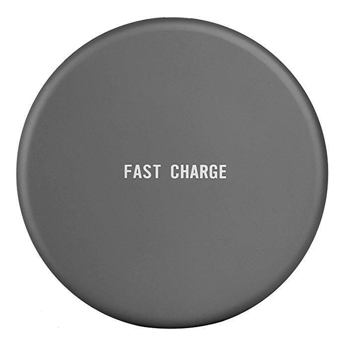Wireless Charger, Marktol Ultra-Slim Wireless Charging Pad Qi Charger For Apple iPhone 8/8 Plus, iPhone X, Galaxy Note 8, Samsung S8/S7/S6, Nexus 4/5/6/7, and More Qi-Enabled Device (Black)