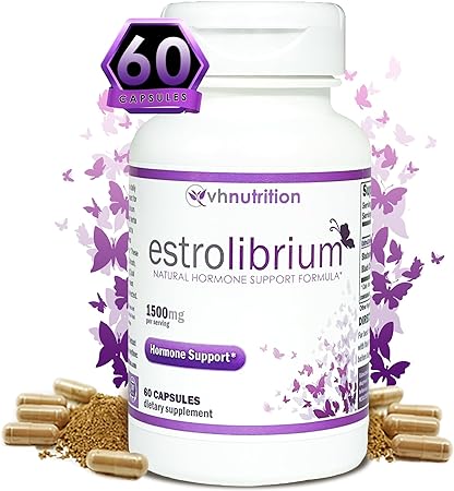 EstroLibrium Estrogen Pills for Women | Female Hormone Balance Supplement | Shatavari, Dong Quai, Red Clover and More | Improve Estrogen Levels from PMS to Menopause | VH Nutrition | 30 Day Supply