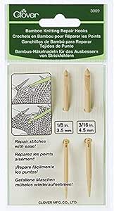 Clover 3009 Needlecraft Bamboo Knitting Repair Hooks