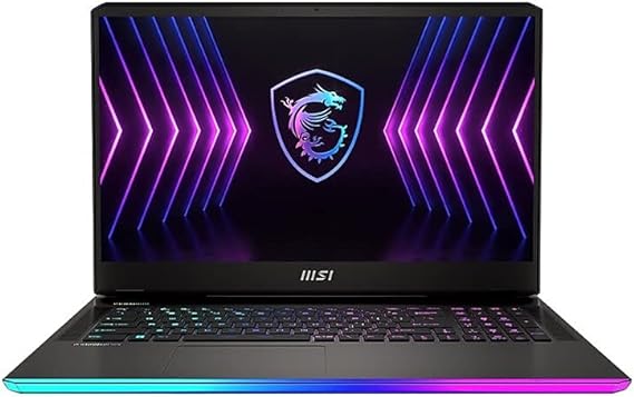 MSI Raider GE77Hx 17.3" QHD 240Hz Gaming Laptop : Intel Core i9-12900HX RTX 3080 Ti 32GB DDR5 1TB NVMe SSD, Thunderbolt 4, USB-Type C, Cooler Boost 5, Win11 Pro: Dark Grey 12UHS-082