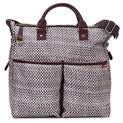 Skip Hop Duo Special Edition Diaper Bag, Plum Sketch (Discontinued by Manufacturer)