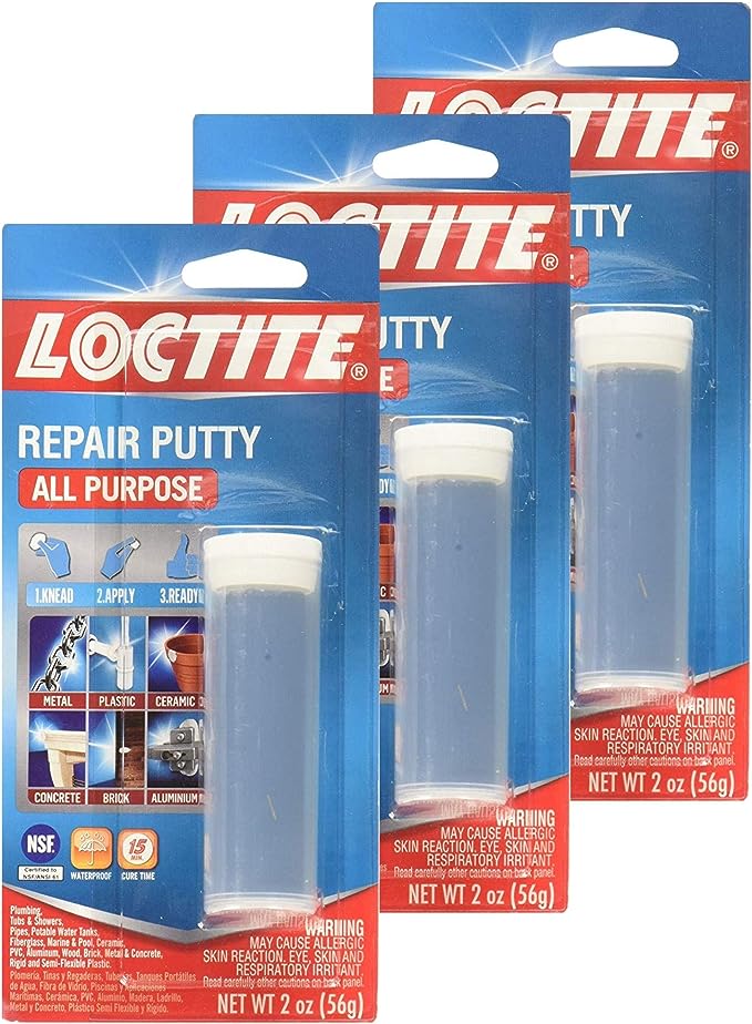 Loctite 1999131 All Purpose Repair Putty, 2 Ounces - 3 Pack