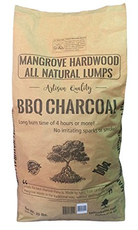 Mangrove Hardwood Lumps BBQ Charcoal (20 lbs)