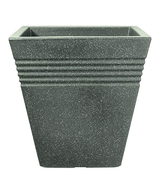 Stewart Square Piazza Planter, 40 cm - Marble Green