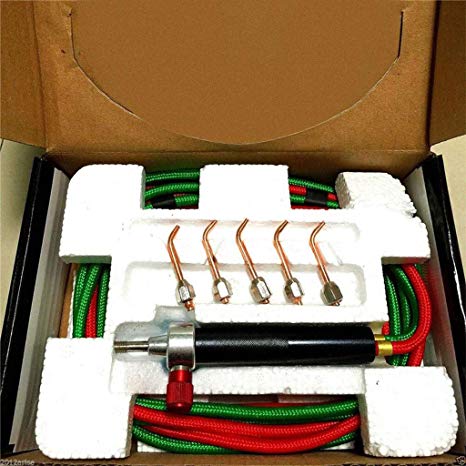 Mini Torch Soldering Jewelry Welding Micro Soldering Brazing Cutting Tools Kit & 5 Tips
