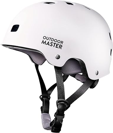 OutdoorMaster Skateboard Cycling Helmet - Two Removable Liners Ventilation Multi-Sport Scooter Roller Skate Inline Skating Rollerblading for Kids, Youth & Adults