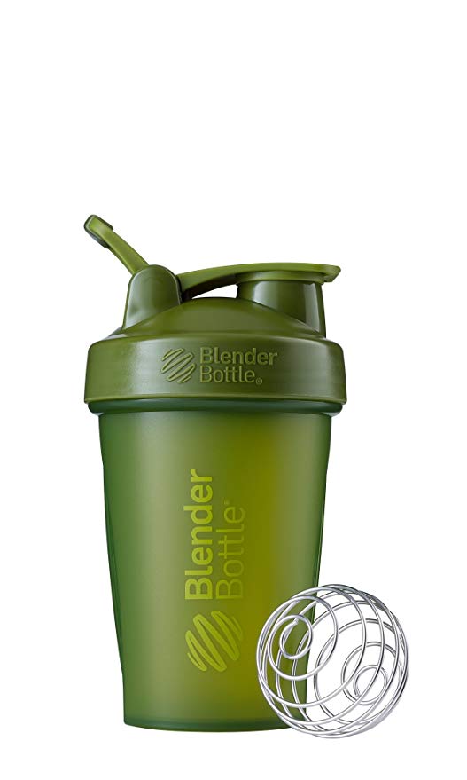 BlenderBottle Classic Loop Top Shaker Bottle, Moss Green/Moss Green, 20-Ounce Loop Top