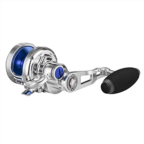GOMEXUS TX15 Jigging Reel Saltwater 5.0:1 Lever Drag Left and Right Hand Conventional Reel Smooth Solid