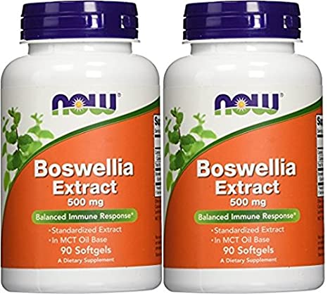 Now Foods Boswellia Extract 500 mg Softgels, 90 Count (90 Pack of 2)