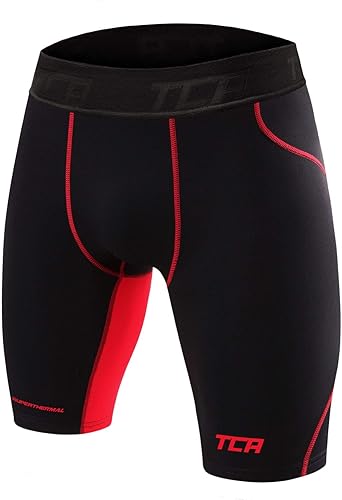 TCA Men's and Boy's SuperThermal Compression Base Layer Thermal Under Shorts