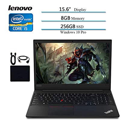 Lenovo 2019 Premium Flagship ThinkPad E590 Laptop, 8th Gen Intel Core i5-8265U, up to 3.9 GHz, 8GB DDR4 RAM, 256GB SSD, Bluetooth 5.0, HDMI, Windows 10 Pro w/ Hesvap Accessories