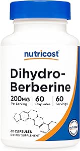 Nutricost Dihydroberberine Capsules (200mg, 60 Capsules) - More Bioavailable Metabolite of Berberine