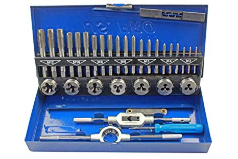 US PRO Engineering Quality 32 Piece Metric Tap and Die Set M3 to M12 Alloy Steel BER2625
