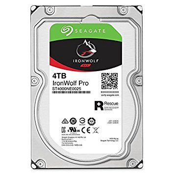 Seagate 4TB IronWolf Pro 7200RPM SATA 6Gb/s 128MB Cache 3.5-Inch NAS Hard Disk Drive (ST4000NE0025)