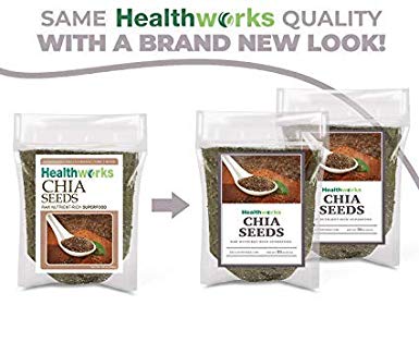Healthworks Chia Seeds Raw (4lb / 64oz) (2 x 2lb Bags) | Pesticide-Free, Premium & All-Natural | Contains Omega 3, Fiber & Protein | Great with Shakes, Smoothies & Oatmeal
