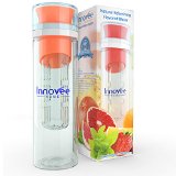 Innovee Infusion Water Bottle - Premium Quality BPA Free Infuser Bottle - 24 Oz - 3 Colors - TRITAN Material That Will Not Break Scratch or Crack - Create Your Own Infused Flavored Water
