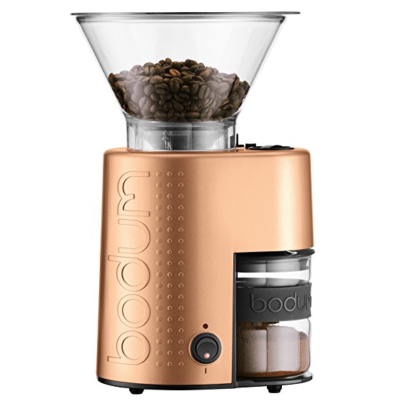 Bodum 10903-73US-1 Electric Burr Coffee Grinder, Copper