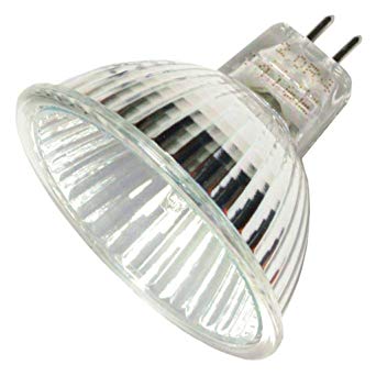 SYLVANIA 58838 - 20 Watt Halogen Light Bulb - MR16 - Tru-Aim IR - Wide Flood - Glass Face - 5,000 Life Hours - 12 Volt