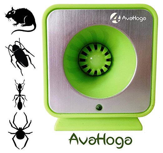 AvaHoga Ultrasonic Pest Control, Electronic Plug-In Repeller, Eco-friendly, Child and Pet Safe, Non-Toxic Repellent for Mice, Cockroaches, Ants, Rodents, Spiders, Roaches, Bugs and Insects
