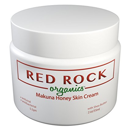 Red Rock Organics Aloe Vera Skin Repair Cream Shea Butter, Manuka Honey, Coconut Oil, Cocoa Butter 2oz