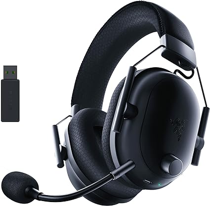 Razer BlackShark V2 Pro (2023) - Premium Wireless E-Sports Headset (HyperClear Super Wideband Mic, TriForce Titanium 50 mm Driver, HyperSpeed Wireless Technology, Up to 70hrs Battery) Black