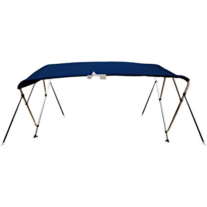 Naviskin 10 Optional Colors Available 3-4 Bow 13 Different Size Bimini Top Cover Includes Mounting Hardwares,Storage Boot with 1 Inch Aluminum Frame