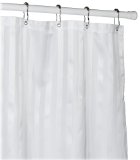 Croscill Fabric Shower Curtain Liner 70-inch by 72-inch White