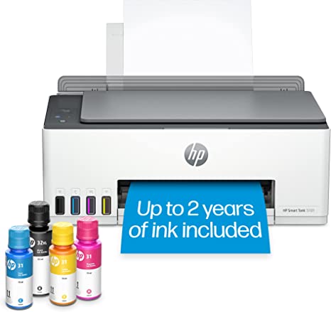 HP Smart-Tank 5101 Wireless All-in-One Ink-Tank Printer with up to 2 Years of Ink Included (1F3Y0A)