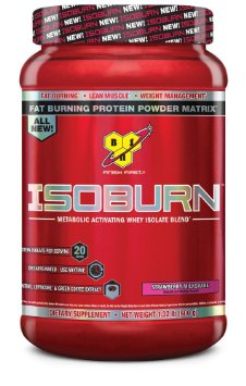 BSN ISOBURN Protein Powder - Strawberry 132 Pound