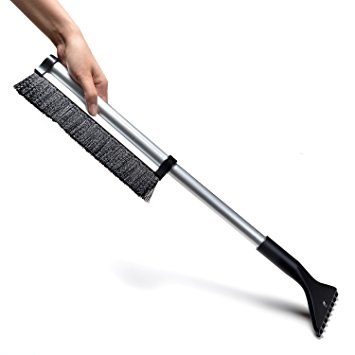 Extendable Snow Brush Ice Scraper for Car - ODOLAND Ice Remover for Windshield Glass