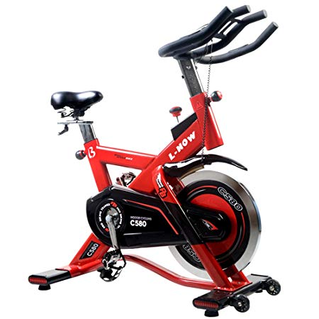 L Now Pro Indoor Cycling Bike Smooth Belt Driven and 40lb flywheel - Commercial Standard