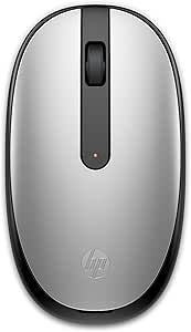 HP 240 Bluetooth Mouse-Silver, Bluetooth 5.1 Wireless, Swift Pair, 1600 DPI accurate tracking, 3 Buttons, Slim Portable, 2-year battery, for Wins PC, laptop, Notebook, Mac and Chromebook (43N04AA#ABA)