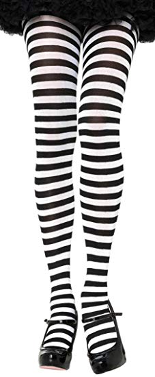 ToBeInStyle Women's Nylon Horizontal Striped Tights