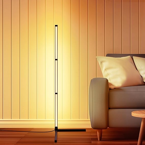Floor Lamp Standing Corner Lamp with Simple Design Adjustable Lighting Direction for Living Room, Bedroom, Office, Study Room (Warm White)
