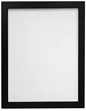 FRAMES BY POST 25mm wide H7 Black Picture Photo Frame 50 x70cm (Plastic Glass)
