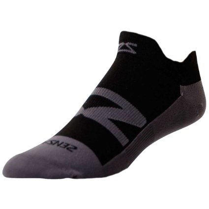 Zensah Invisi No-Show Running Socks - Tough Elite Comfortable Anti-Blister Athletic Socks - Great for Tennis Basketball Running Cycling Jogging Walking Sports and more