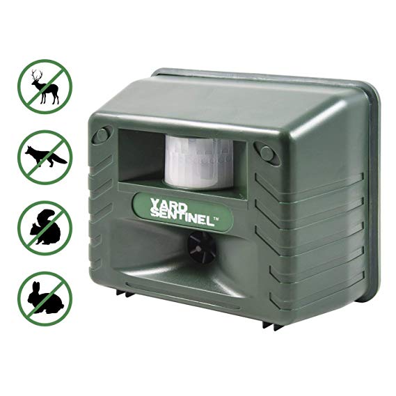 UPGRADED Yard Sentinel - Electronic Ultrasonic Animal Control, Pest Control Pest Repeller with Motion Sensor, Sound Frequency: 15kHz-20kHz (Green)