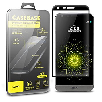 Casebase Premium Tempered Glass Screen Protector TWIN PACK for LG G5