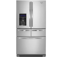 Whirlpool® 36-inch Wide Double Drawer French Door Refrigerator with Dual Cooling System - 26 cu. ft.