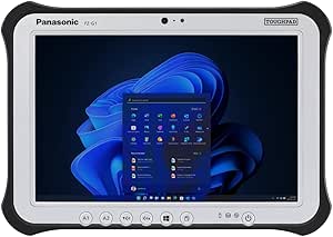 Panasonic Toughpad FZ-G1 MK4, Rugged Tablet, i5-6th Gen, 10.1 inch Touchscreen, 8GB, 256GB, 4G LTE, Insertable Smart Card Reader, LAN Port, Long Life Battery, with Hand Strap, Win 11 Pro (Renewed)