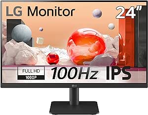 LG 24MS500-B 24 inch IPS FHD (1920x1080) 100Hz 5ms Reader Mode Borderless Design OnScreen Control Black Stabilizer DAS Crosshair HDMI Black