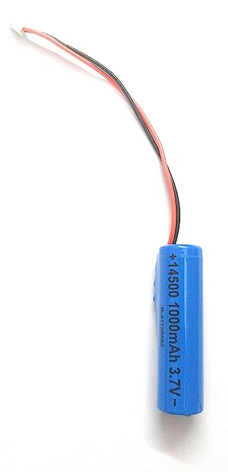 KP 14500 3.7v 1000mAh Rechargeable Battery (with Connector) for Toys, DIY, Robotics 1000 mah