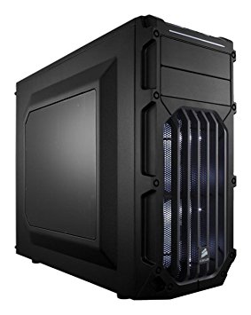 Corsair CC-9011053-WW Carbide Series SPEC-03 Windowed Mid-Tower ATX Gaming Case - Black with White LED Fan