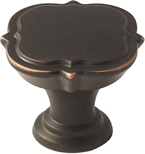 Amerock | Cabinet Knob | Oil Rubbed Bronze | 1-3/8 inch (35 mm) Diameter | Grace Revitalize | 1 Pack | Drawer Knob | Cabinet Hardware