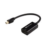 Cable Matters Gold Plated Mini DisplayPort Thunderbolt8482 Port Compatible to HDMI Male to Female Adapter - 4K Resolution Ready
