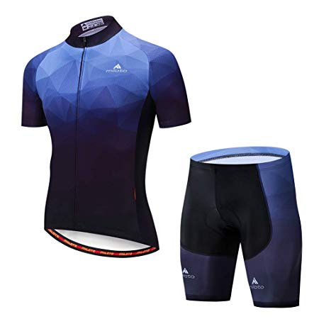 Uriah Men's Cycling Jersey and Shorts Sets Short Sleeve Reflective