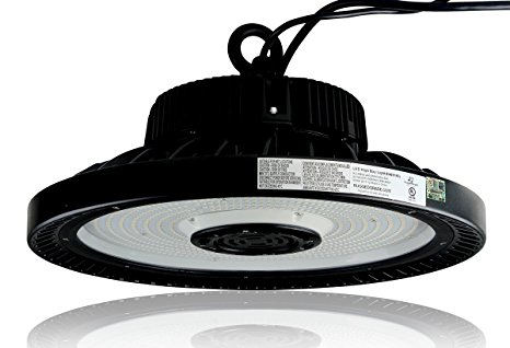 Dimmable 21,750 Lumen 150 Watt LED High Bay Light - 4000K Natural White Light - Replace 400 Watt Metal Halide LED High Bay Lighting UFO LED Light - Ultra Efficient 145 Lumens to Watts - DLC Premium