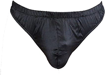 Paradise Silk Sexy 100% Silk Satin Underwear Mens Thong Briefs