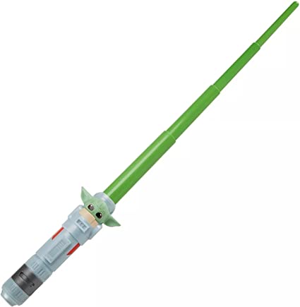 Star Wars Lightsaber Squad The Child Extendable Green Lightsaber Roleplay Toy for Kids Ages 4 and Up, (F1172)